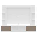 Ver imagem 6 de Estante com Suporte para TV até 65" Multimóveis Oslo FG3386 Branca/Lacca Fumê