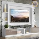Ver imagem 2 de Estante com Suporte para TV até 65" Multimóveis Oslo FG3386 Branca/Lacca Fumê