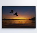 Ver imagem 7 de Quadro por do Sol no Pantanal Decor&quadros Nat135 90x60 Cm Tecido Canvas