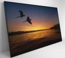 Ver imagem 4 de Quadro por do Sol no Pantanal Decor&quadros Nat135 90x60 Cm Tecido Canvas