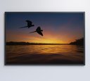 Ver imagem 1 de Quadro por do Sol no Pantanal Decor&quadros Nat135 90x60 Cm Tecido Canvas