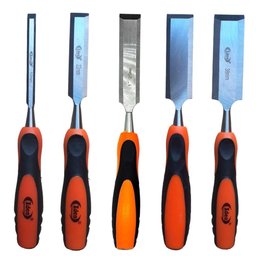Kit 5 Formão Aço Carpintaria Marcenaria 10 22 25 32 e 38mm - 1