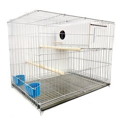 Gaiola Criadeira Calopsita Suporte para Ninho Branca Epóxi - 1