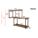 Ver imagem 2 de Nicho Suspenso 90x20 Vintage Duplo Rose Gold/amad Claro 05