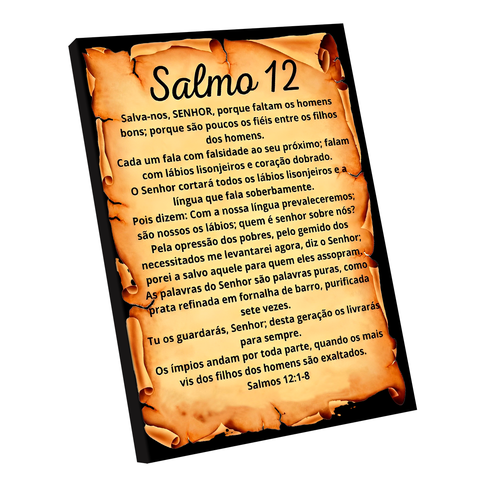 Quadro Salmo 12 -- BR ARTES