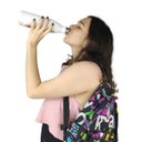 Ver imagem 5 de Garrafa Termica Estampada Flores Flamingo 500ml Inox Floral Florido Conserva Agua Gelada Suco Cha Ac