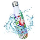 Ver imagem 3 de Garrafa Termica Estampada Flores Flamingo 500ml Inox Floral Florido Conserva Agua Gelada Suco Cha Ac