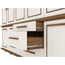 Ver imagem 4 de Roupeiro / Guarda Roupas CHAN Triplex Casal Com Sistema Ele / Ela Cabideiro em Alumínio Cor Nature/