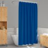 1 Cortina Box Banheiro Pvc Grossa Antimofo Ilhós Az 140x230 - 2