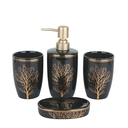 Ver imagem 1 de Conjunto 4 Pçs para Banheiro Lavabo Luxuoso Premuim Moderno