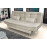 Sofá Cama Com Pés De Alumínio Salomé Veludo Light Bege - 1