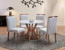 Ver imagem 1 de Sala de Jantar Maciça 4 Cadeiras 1x1 Ibiza Art Salas