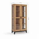 Ver imagem 3 de Cristaleira para Sala de Jantar 02 Portas Nature