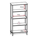 Ver imagem 5 de Cristaleira para Sala de Jantar 02 Portas Nature