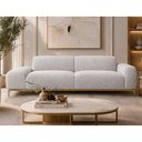 Ver imagem 7 de Sofá Unne 3 Lugares 230cm Terminal Direito Boucle Cinza - Sallar Home