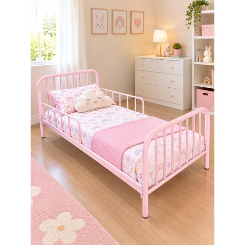 Cama Infantil Montessoriana Rosa