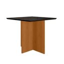 Ver imagem 1 de Mesa de Jantar Helô Tampo com Vidro 90cm Freijó/Grafite/Preto - Pallazio