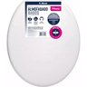 Assento Sanitário Almofadado Oval Branco Premium Atlas - 1
