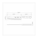 Ver imagem 2 de Faca Santoku Tramontina Century Wood com Lâmina em Aço Inox e Cabo de Madeira Tratada