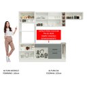 Ver imagem 6 de Armário de Cozinha Completa 290cm Branco/Cinza Agata Madesa 02