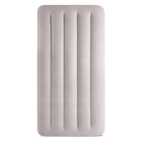 Colchão Inflável Solteiro Dura Beam Fiber Tech Prestige com Bomba Usb Bege Intex