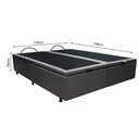 Ver imagem 4 de Base Box Baú para Cama Casal Queen 158x198cm Bipartido Liz S05 Sintético Cinza - Mpozenato