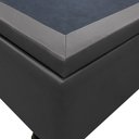 Ver imagem 5 de Base Box Baú para Cama Casal Queen 158x198cm Bipartido Liz S05 Sintético Cinza - Mpozenato