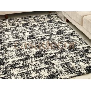 Tapete para Sala Mesclado Carrara:Preto/150x200cm