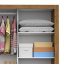 Ver mais imagens de Guarda-Roupa Casal 3 Portas com Espelho Porto Premium Espresso Móveis Marrom/Cinamomo