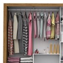Ver imagem 6 de Guarda-Roupa Casal 3 Portas com Espelho Porto Premium Espresso Móveis Marrom/Cinamomo