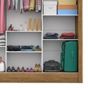 Ver imagem 7 de Guarda-Roupa Casal 3 Portas com Espelho Porto Premium Espresso Móveis Marrom/Cinamomo