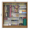 Ver imagem 5 de Guarda-Roupa Casal 3 Portas com Espelho Porto Premium Espresso Móveis Marrom/Cinamomo