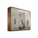 Ver imagem 1 de Guarda Roupa 6 Portas (2 C/ Espelho) e 6 Gavetas Rizon/linea Cumaru/fendi - Novo Horizonte