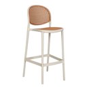 Ver imagem 2 de Kit 2 Banquetas Positano Fratini 108 Cm (altura) Polipropileno Nude Tramas Bege Simulando Rattan