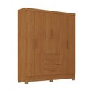 Ver imagem 3 de Guarda Roupa Casal Primordial Max 6 Portas de Bater 2 Gavetas Marrom/Cinamomo