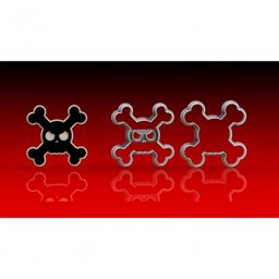 Cortador Rock Caveira Modular Tamanho 5 Cm - 1
