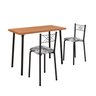 Conjunto Sala de Jantar Mesa Retangular 100x50cm Tampo Mdp 25mm 2 Banquetas Blumenau Yescasa - 2