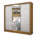 Ver imagem 3 de Guarda-Roupa Casal 3 Portas com Espelho Santiago Plus Espresso Móveis Marrom/Cinamomo Off White