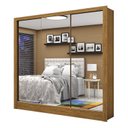 Ver imagem 3 de Guarda-Roupa Casal 3 Portas com Espelho Santiago Premium Espresso Móveis Marrom/Cinamomo