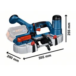 Serra Fita Portatil A Bateria Bosch 18V Gcb 18V-63 - 8