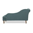Ver imagem 6 de Divã Recamier Pés Retrô Medelin 150cm Linho Azul E03 - D’Rossi