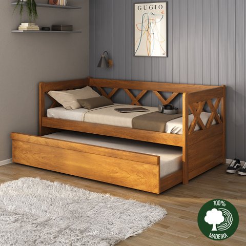 Bicama x madeira maciça