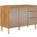Ver imagem 6 de Balcão de Pia para Cozinha 120 cm 2 Portas Valena Cinamon/Nude
