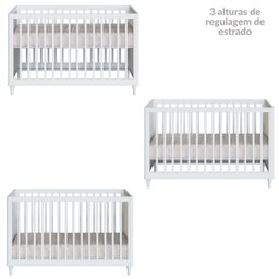 Berço 2 em 1 com Rattan Coleção Fofura - 6