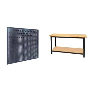 Conjunto de Organização Profissional 1 Bancada Aberta Cm 1 Painel para Ferramentas em Aço Presto