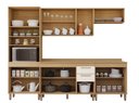 Ver imagem 4 de Cozinha Completa Capri 5 Peças com 2 Nichos Freijo Areia 260 cm - Luciane