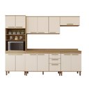 Ver imagem 3 de Cozinha Completa Capri 5 Peças com 2 Nichos Freijo Areia 260 cm - Luciane