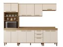 Ver imagem 3 de Cozinha Completa Capri 5 Peças com 2 Nichos Freijo Areia 260 cm - Luciane