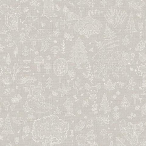 Papel de Parede Happy Infantil Bege 14807