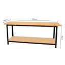 Ver imagem 3 de Conjunto de Organização Profissional 1 Bancada Aberta 200cm 1 Painel para Ferramentas em Aço